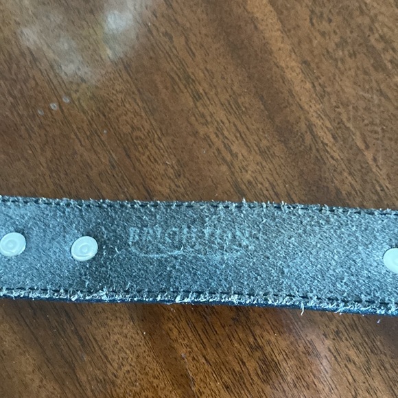 Brighton black leather belt with silver accents. 36 to 40 inches long. - Picture 7 of 10